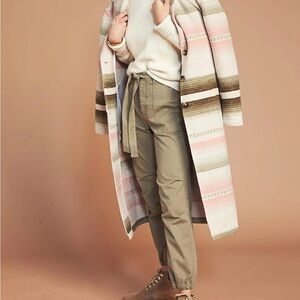 Faherty Western Print Pink and Green Coat
